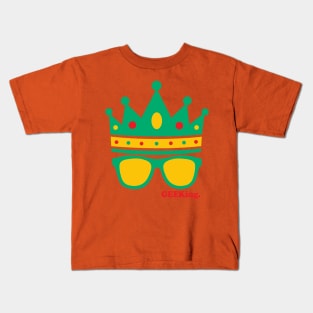 Triple Crown & Specs (Green, Gold, Red) Kids T-Shirt